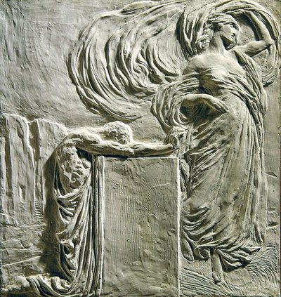 Piatto Funerario per André Glades, 1906-8 da Leonardo Bistolfi